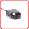 Small, low profile infrared receiver with stereo jack connector